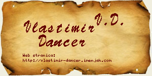 Vlastimir Dancer vizit kartica